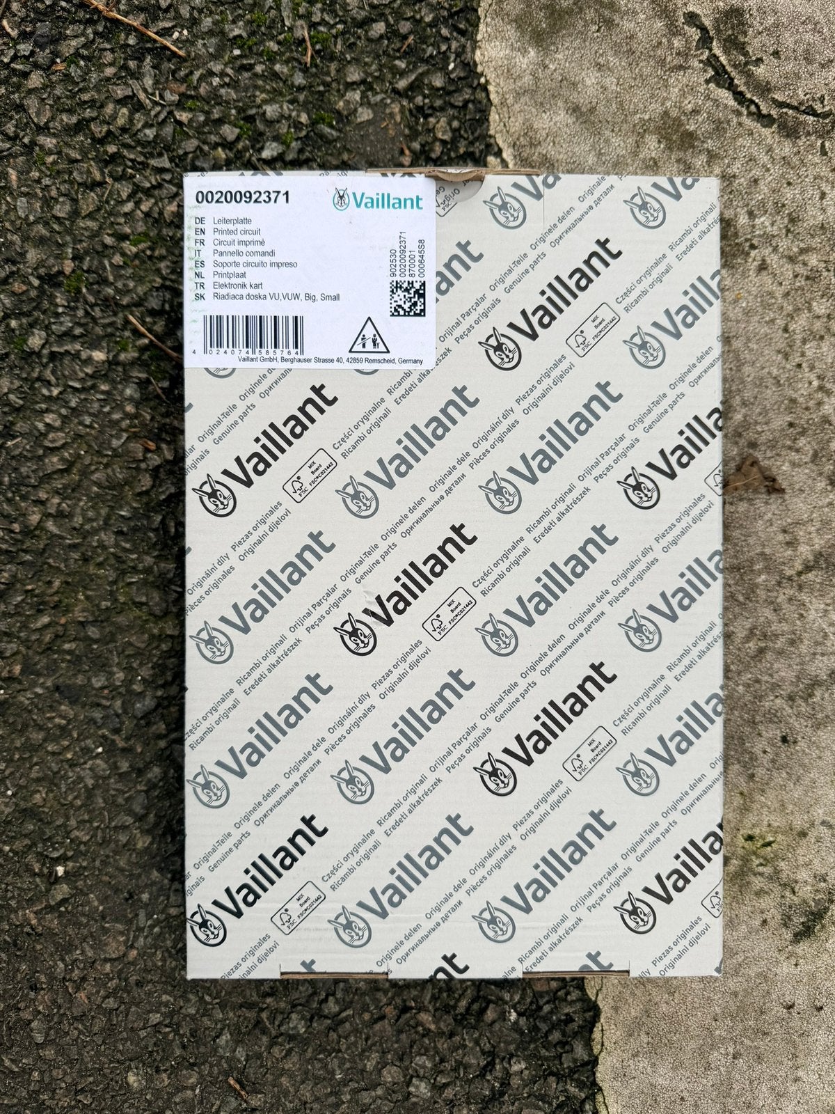Vaillant carte imprime 0020092371, Maison & Meubles, Ameublement | Revêtements de sol, Enlèvement ou Envoi, Comme neuf