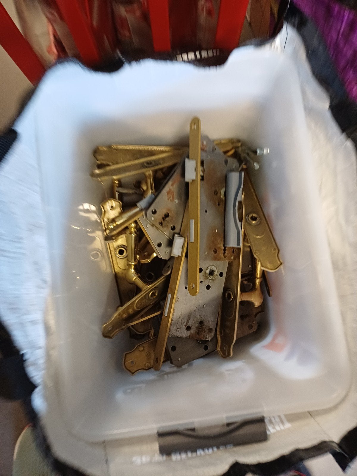 7 ensembles de ferrures de porte avec poignée de porte, serr, Bricolage & Construction, Enlèvement ou Envoi, Utilisé, Porte intérieure