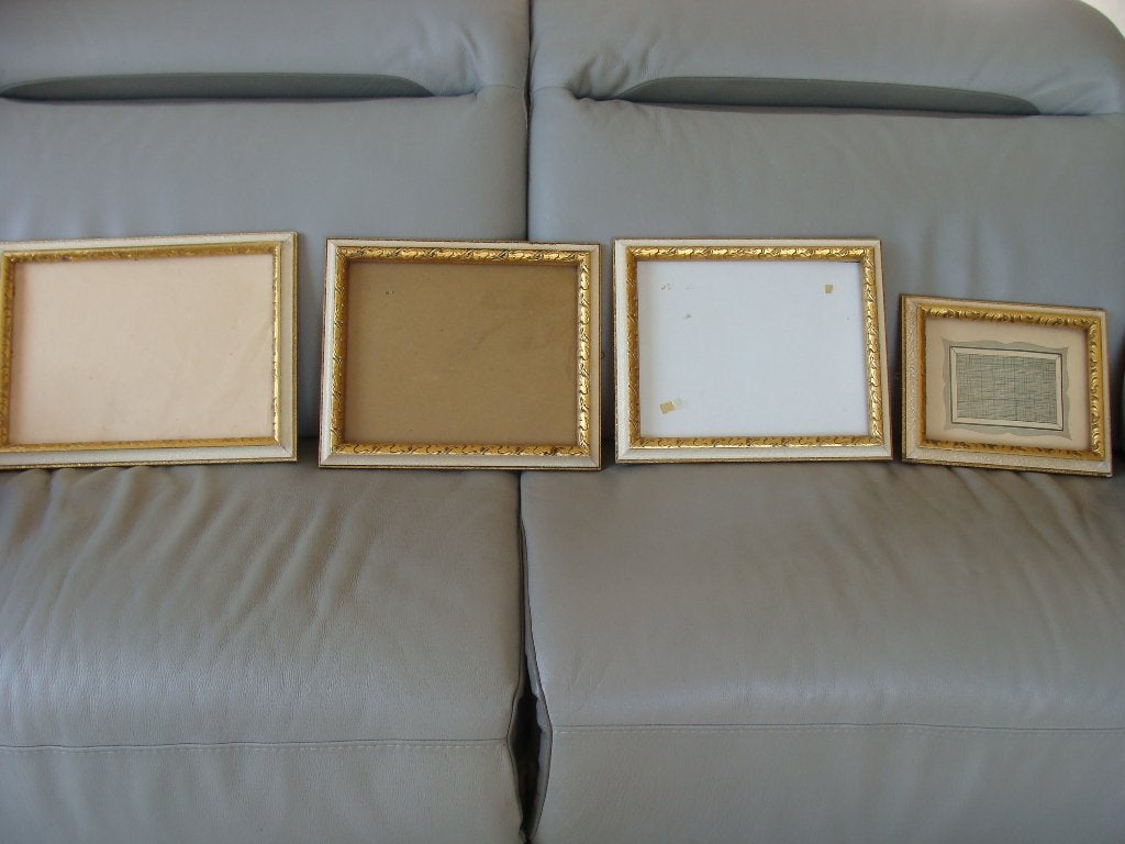 cadres crème, divers mesures, tous identiques vintage, Maison & Meubles, 30 cm, Comme neuf, Enlèvement, Cadre photo