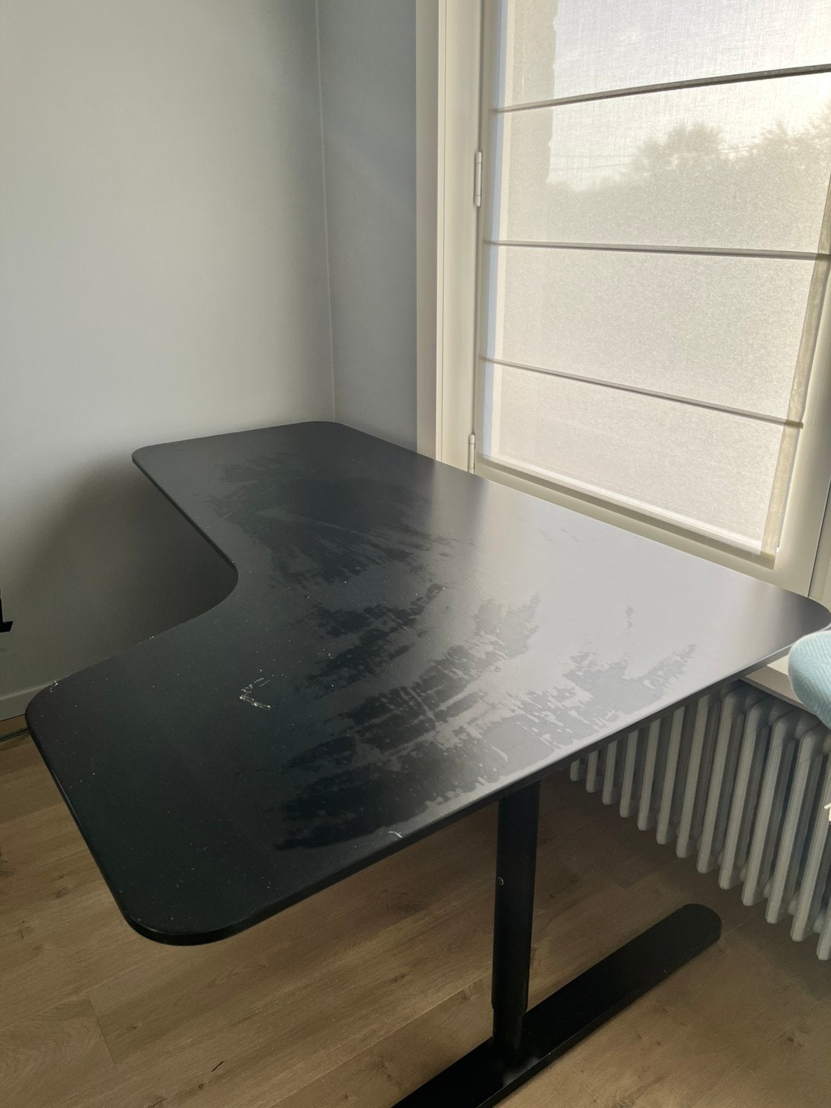 Bekta Bureau Ikea GERESERVEERD, Ophalen, Zwart, 160 cm, Gebruikt