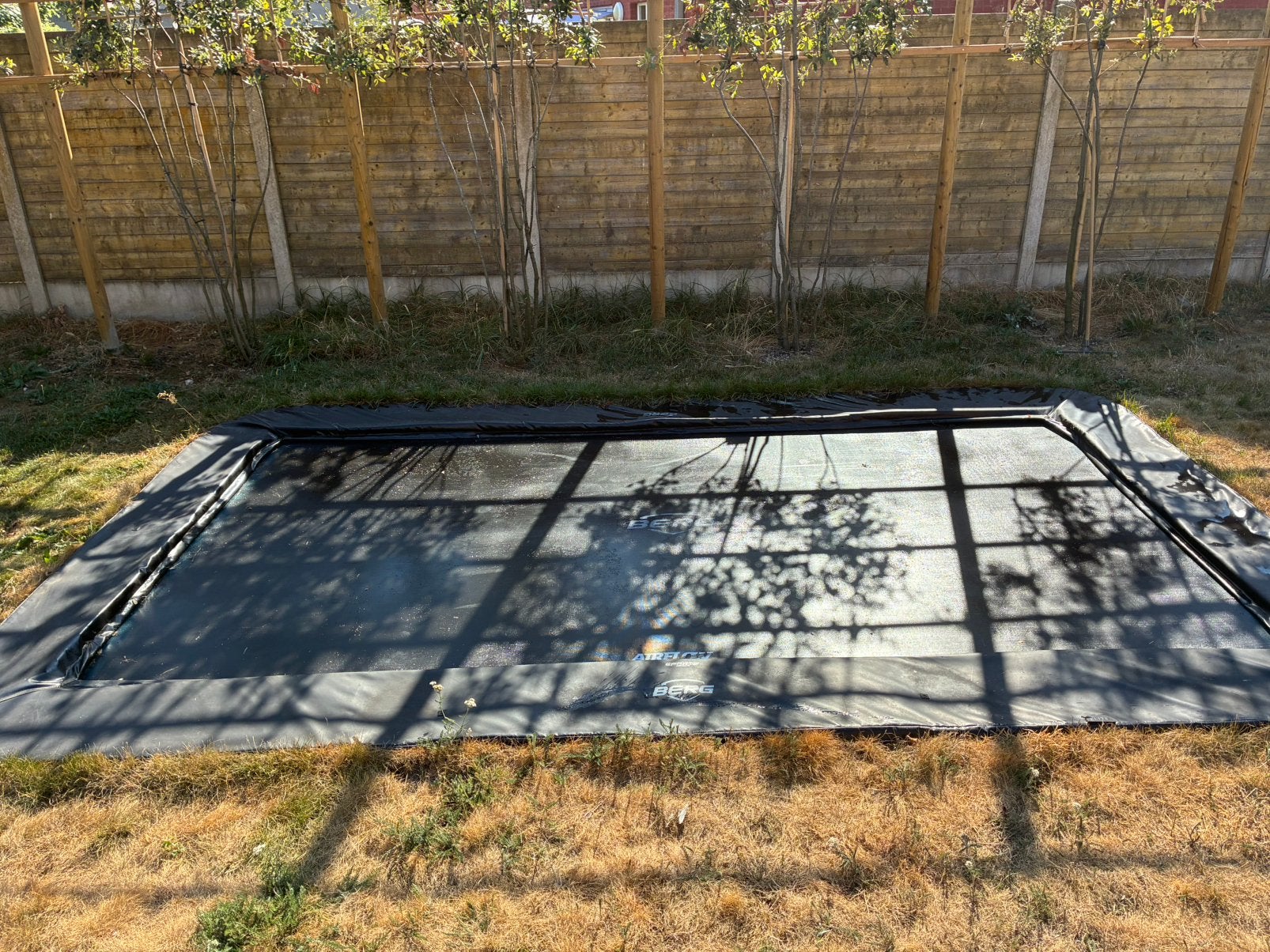 BERG Ultim Elite FlatGround 500 trampoline, 5 x 3 meter, Ophalen, Gebruikt