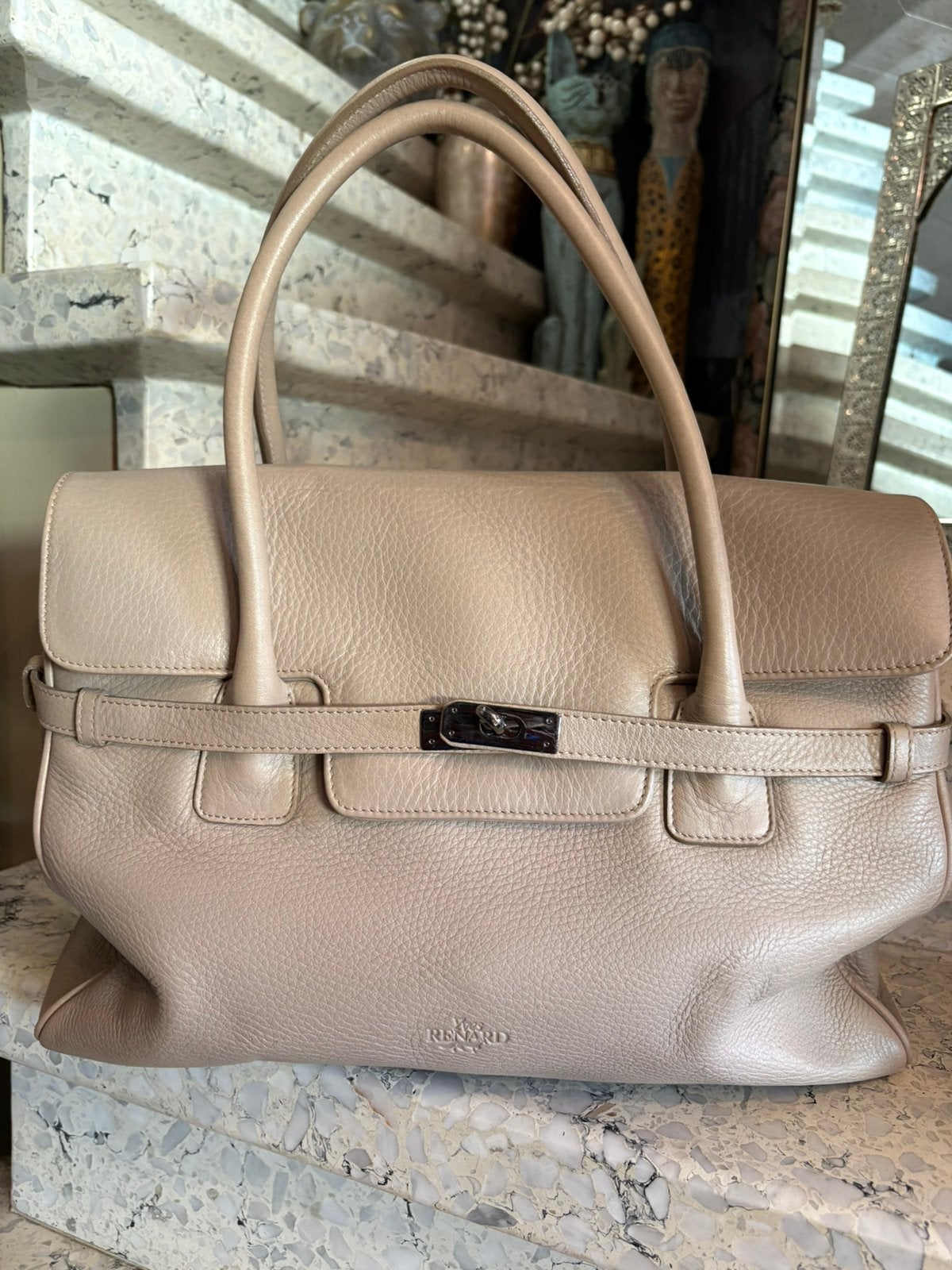 YVES RENARD lederen schoudertas, Bijoux, Sacs & Beauté, Enlèvement ou Envoi, Comme neuf