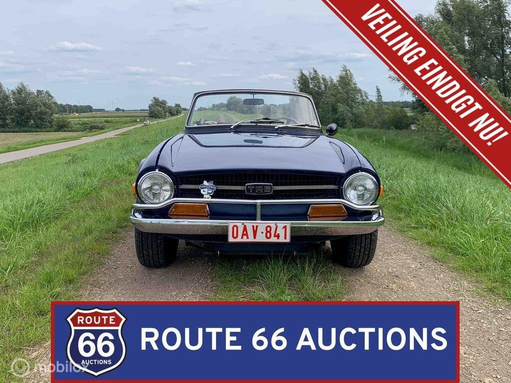 Triumph TR6 | 1970 | Route 66 Auctions, Triumph, Zwart, Bedrijf, Handgeschakeld