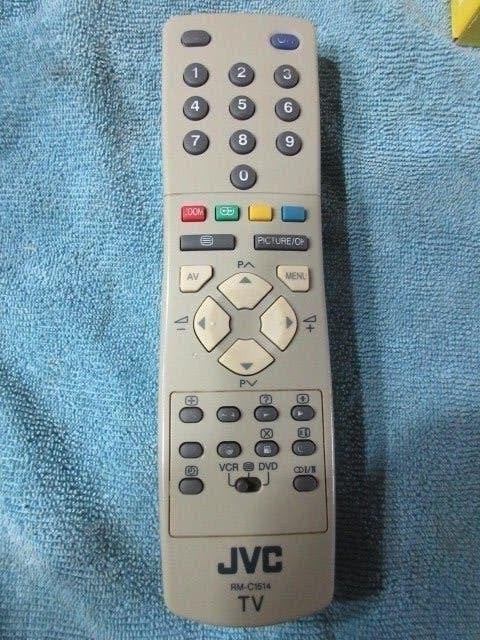 Telecommande TV/VCR/DVD JVC RM-C1514, TV, Hi-fi & Vidéo, Télécommandes, Envoi, Utilisé, Originale, VHS