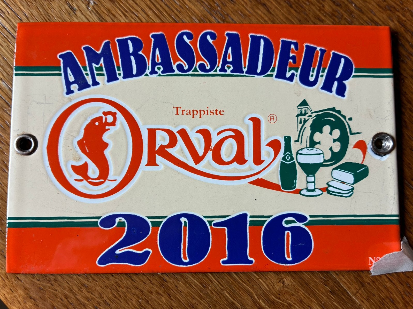 Plaques Orval ambassadeurs 2016, Verzamelen, Ophalen, Zo goed als nieuw