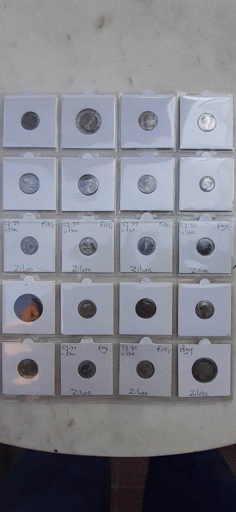 munten, Ophalen of Verzenden, Zilver, Setje, Zilver