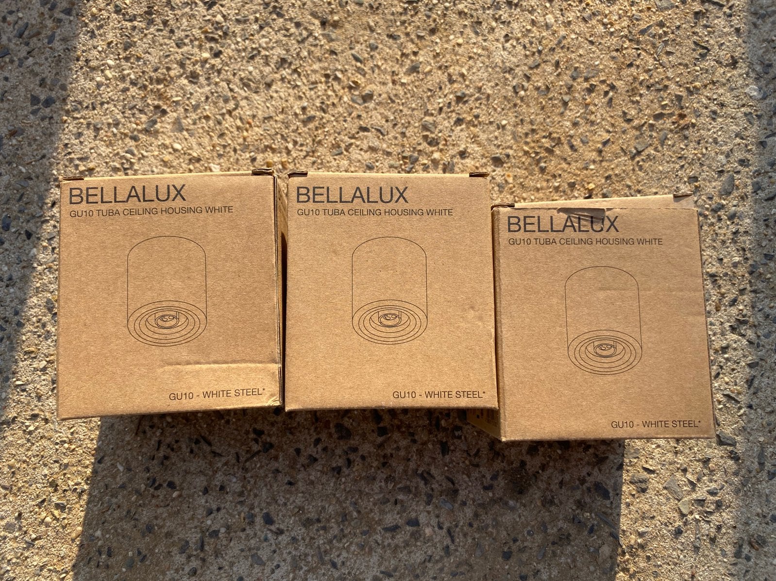 3 Spots BELLALUX blanc - NEUFS, Enlèvement, Neuf, GU10