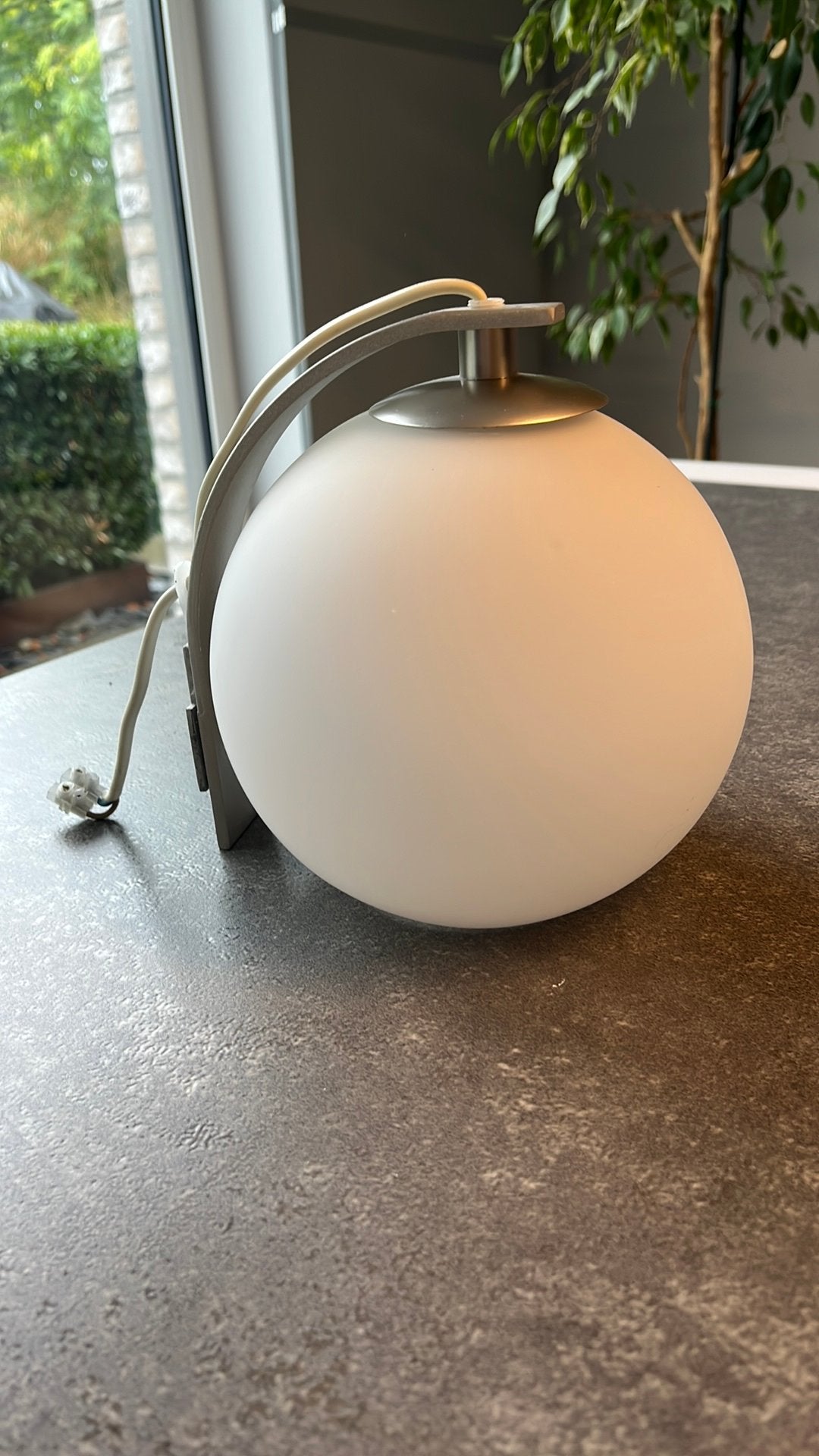Muurlamp, Ophalen, Glas