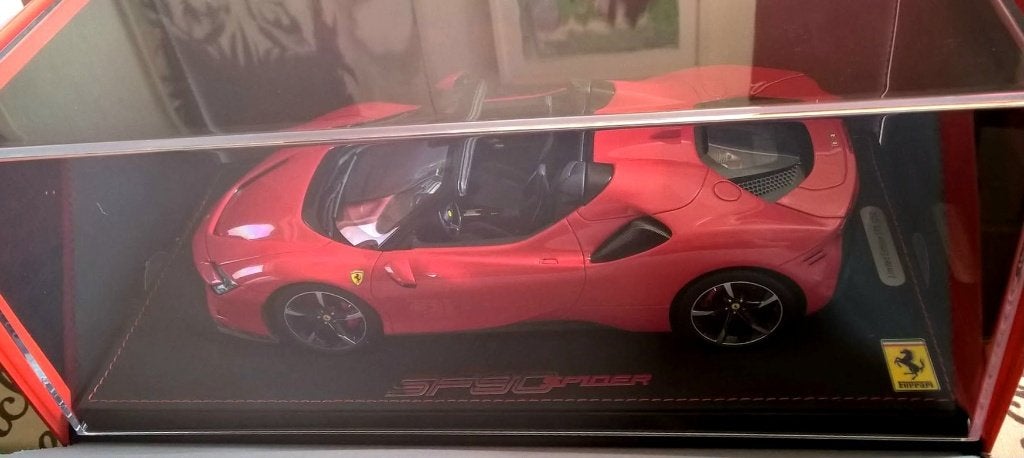1/18 Ferrari SF90 stradale Spider Rosso Corsa 322 2020 BBR, Enlèvement ou Envoi, Neuf, Voiture, Autres marques