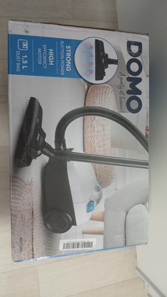 Nieuwe DOMO DO1152S Stofzuiger in Doos + alle accessoires, Zo goed als nieuw, Minder dan 1200 watt, Ophalen, Stofzak