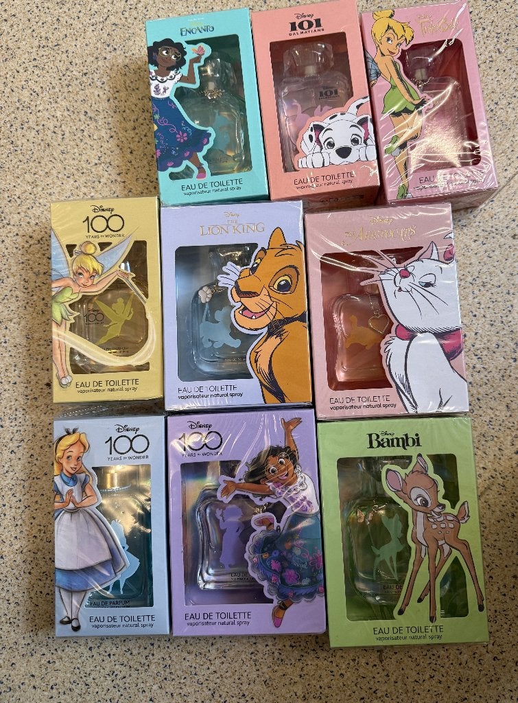 disney parfums 9 stuks nieuw, Verzamelen, Ophalen of Verzenden, Nieuw, Overige typen
