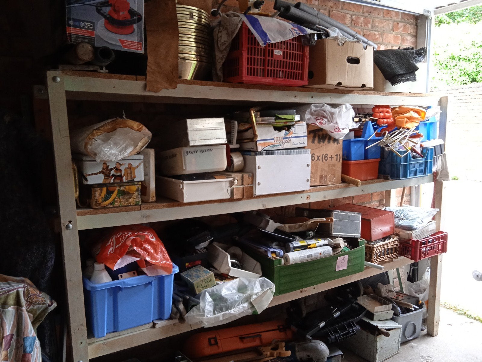 Gratis materiaal v. rommelmarkt,, Enlèvement