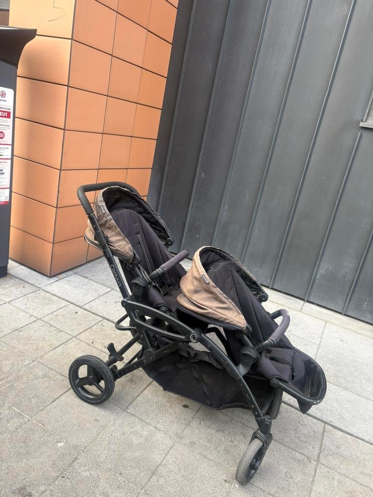 Dubbele buggy, Kinderen en Baby's, Buggy's, Ophalen, Gebruikt