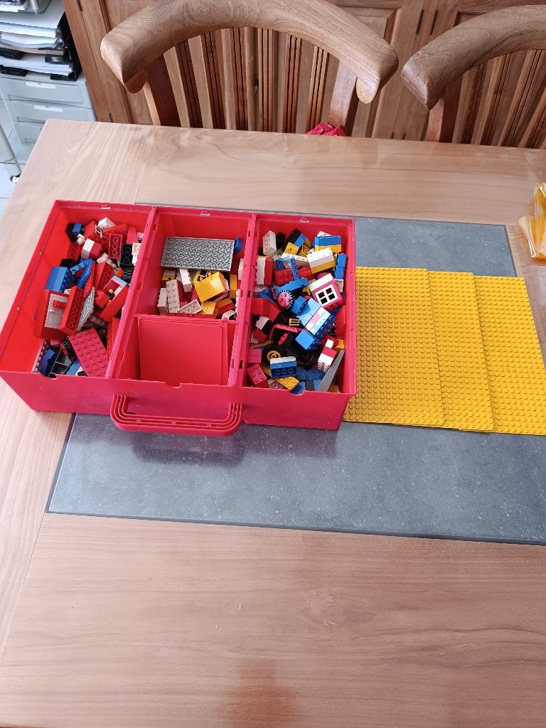 VINTAGE LEGO BOX 1989 met inhoud en 3 schuiven, Enlèvement ou Envoi, Lego, Ensemble complet, Comme neuf