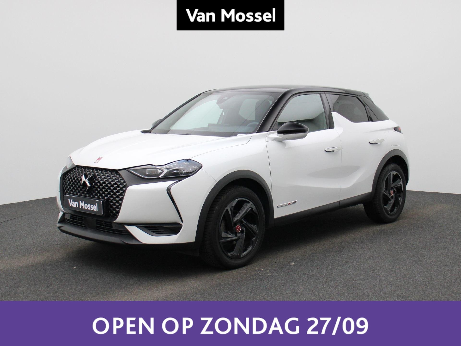 DS DS 3 Crossback PureTech 130 Automatic PERFORMANCE Line, Auto's, Stof, Gebruikt, 110 g/km, Wit