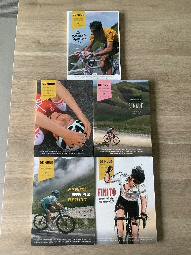 5 Magazines wielrennen ‘ De Muur ‘, Ophalen of Verzenden, Zo goed als nieuw, Diverse auteurs, Lopen en Fietsen