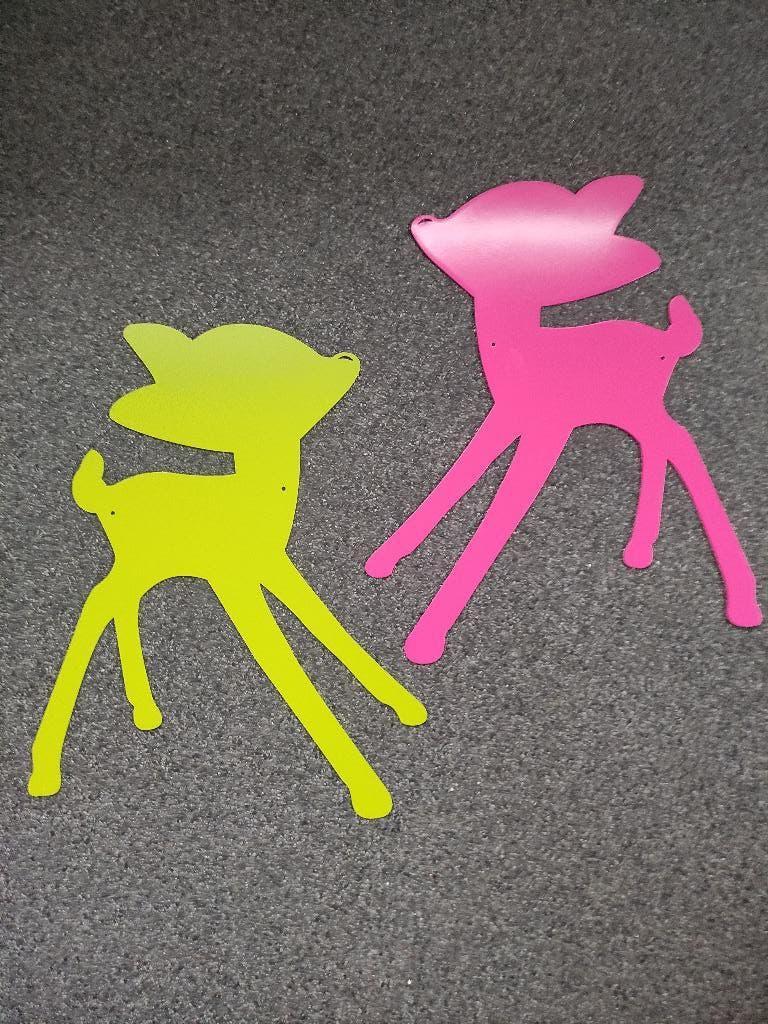 2 magneetborden 'hert' +/- 45cm hoog  in perfecte nieuwstaat, Ophalen of Verzenden, Nieuw, Wanddecoratie