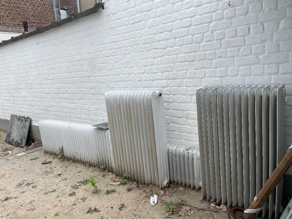 Gietijzer/geperst staal lot radiatoren, Ophalen, Gebruikt, Radiator, 150 cm of meer
