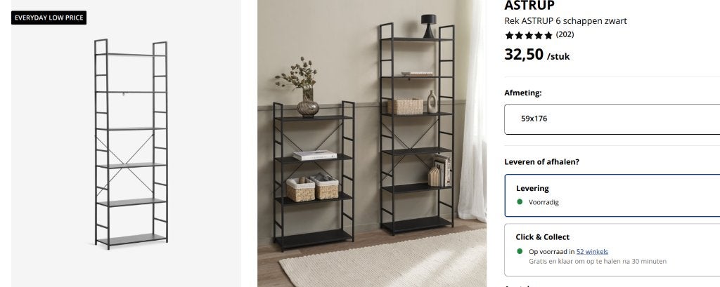 4 X CASIER À JSK 176 CM, Synthétique, Avec tablette(s), Moins de 25 cm, Moins de 150 cm