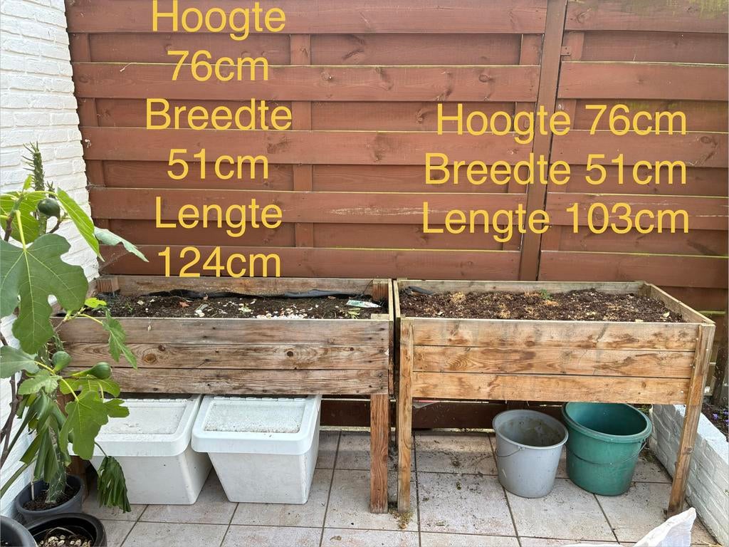 plantenbak, Tuin en Terras, Ophalen, Zo goed als nieuw, Hout