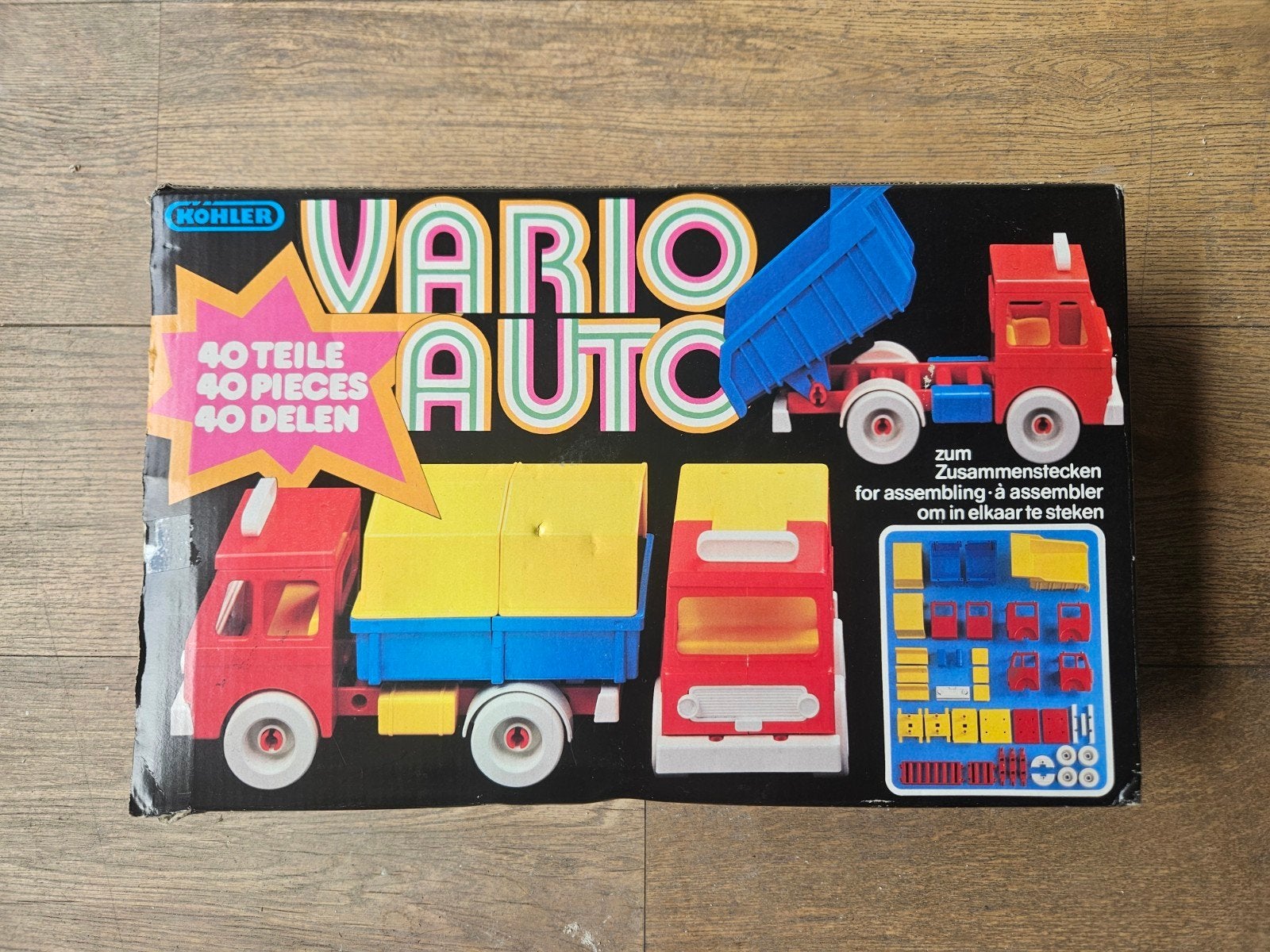 Vintage Kohler Vario Auto bouwdoos - 40 delig, Antiek en Kunst, Ophalen of Verzenden