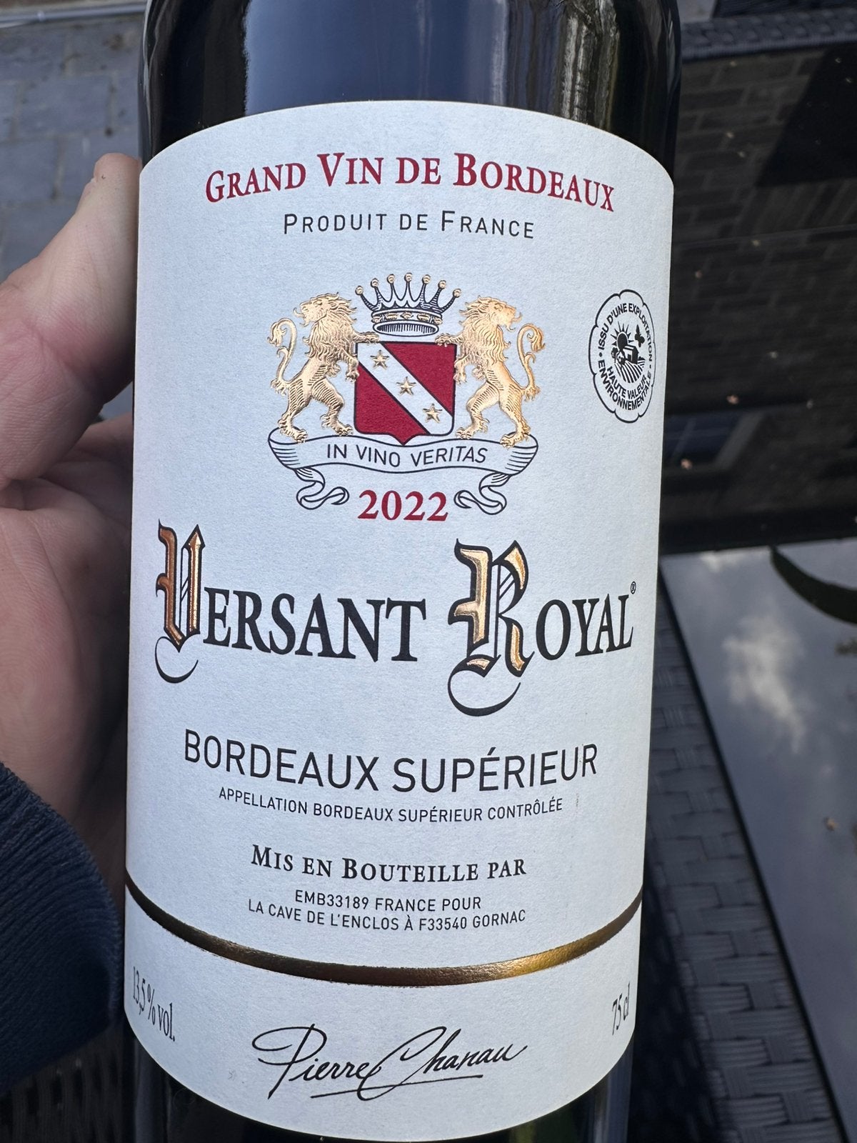 36 bouteilles de Bordeaux supérieur, Comme neuf, Enlèvement, Vin rouge, France