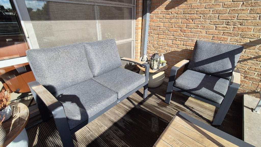 tuinmeubelen, Tuin en Terras, Ophalen, 4 zitplaatsen, Aluminium, Loungeset