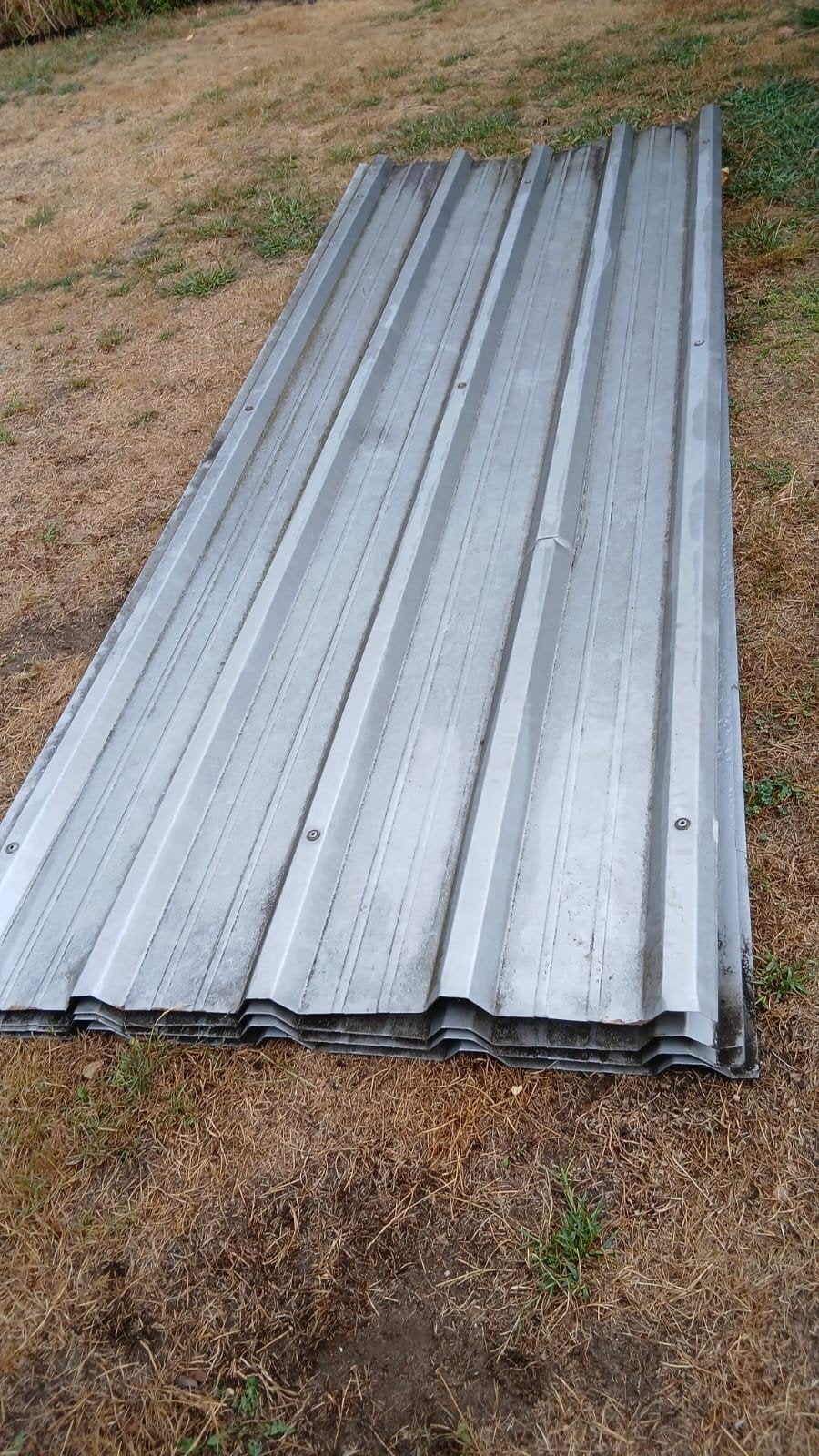 Dakplaten tuinhuis, Doe-het-zelf en Bouw, Ophalen, Gebruikt, Metaal, Dakplaat of Dakpanplaat
