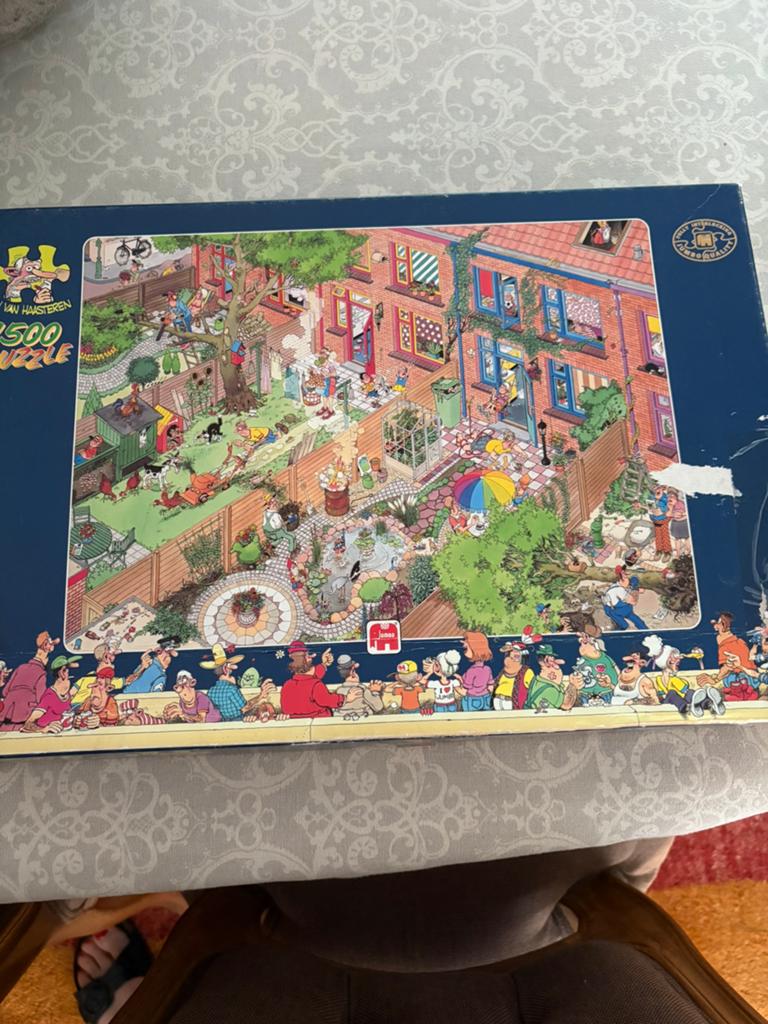 Puzzel Jan van Haasteren 1500 stuks gratis, Ophalen, 500 t/m 1500 stukjes, Gebruikt, Legpuzzel