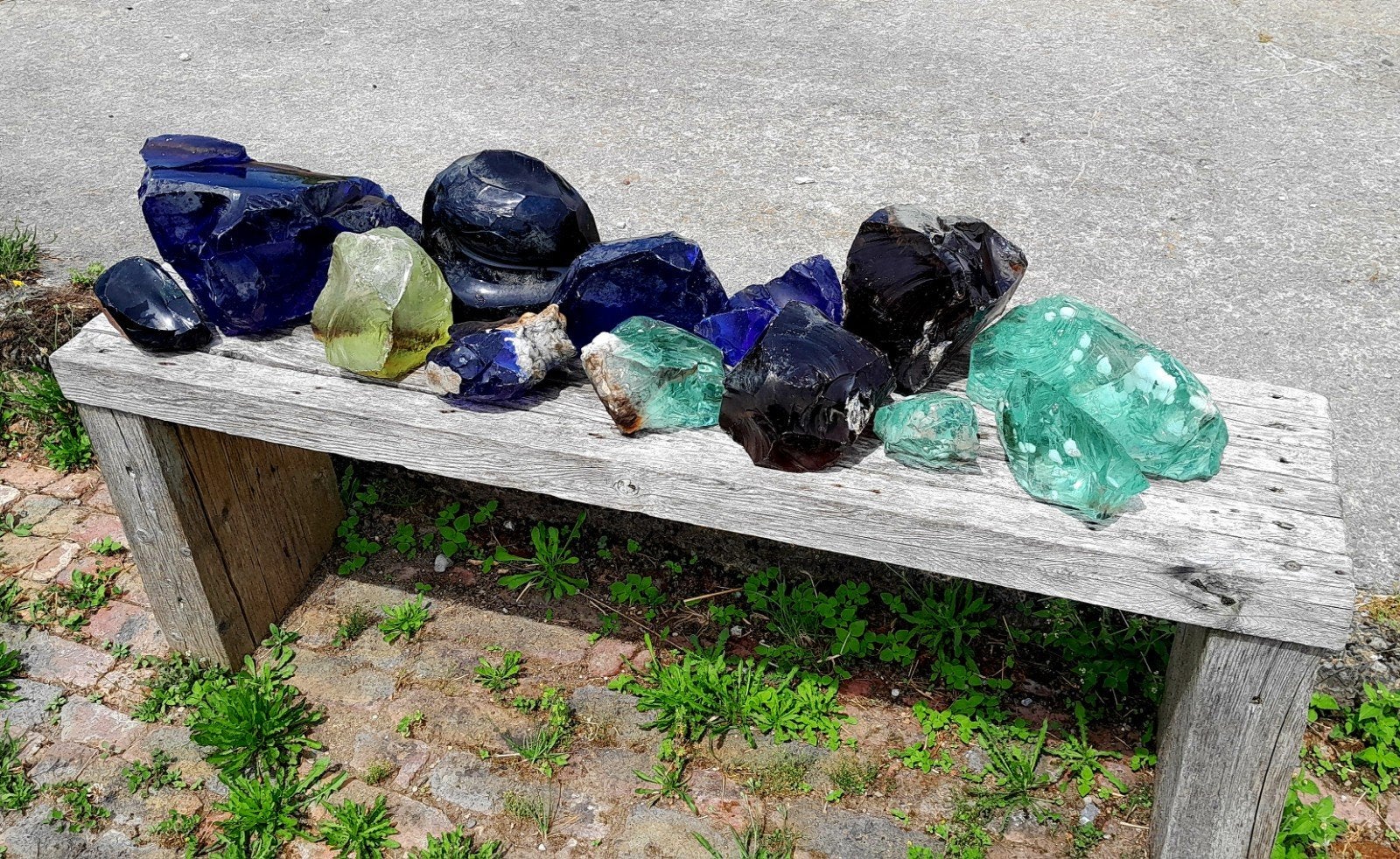Lot pierres en verres, Ophalen