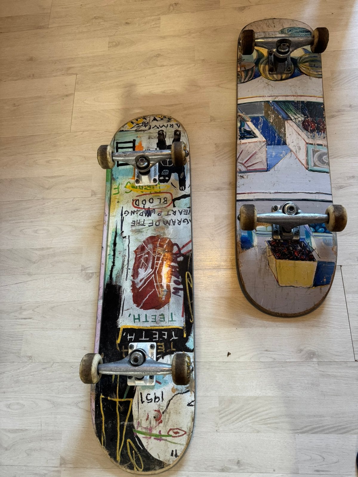 2 skateboards, Sport en Fitness, Skateboarden, Ophalen, Zo goed als nieuw, Skateboard