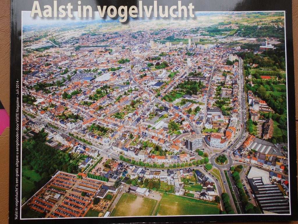 Aalst in vogelvlucht, Ophalen of Verzenden, Zo goed als nieuw, Folder