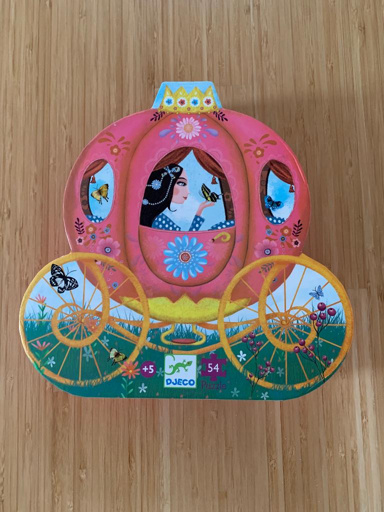 Puzzel Djeco 54pcs 5+ Prinses, Ophalen, Meer dan 50 stukjes, Gebruikt, 4 tot 6 jaar