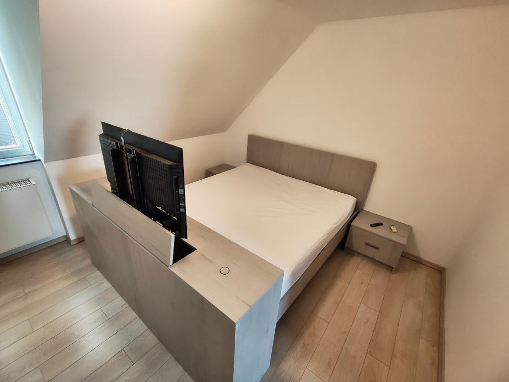 Tweepersoonsbed, Huis en Inrichting, Slaapkamer | Bedden, Ophalen, Gebruikt, Overige kleuren, Tweepersoons