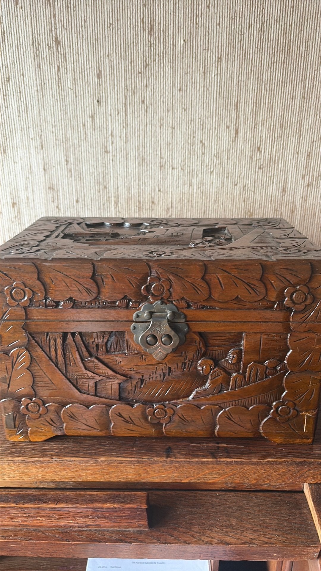 Houten koffertje, Ophalen, Zo goed als nieuw