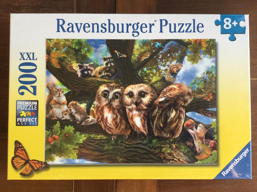 Ravensburger puzzel 200 st, schattige uilen - nieuw, Ophalen of Verzenden, Minder dan 500 stukjes, Nieuw, Legpuzzel