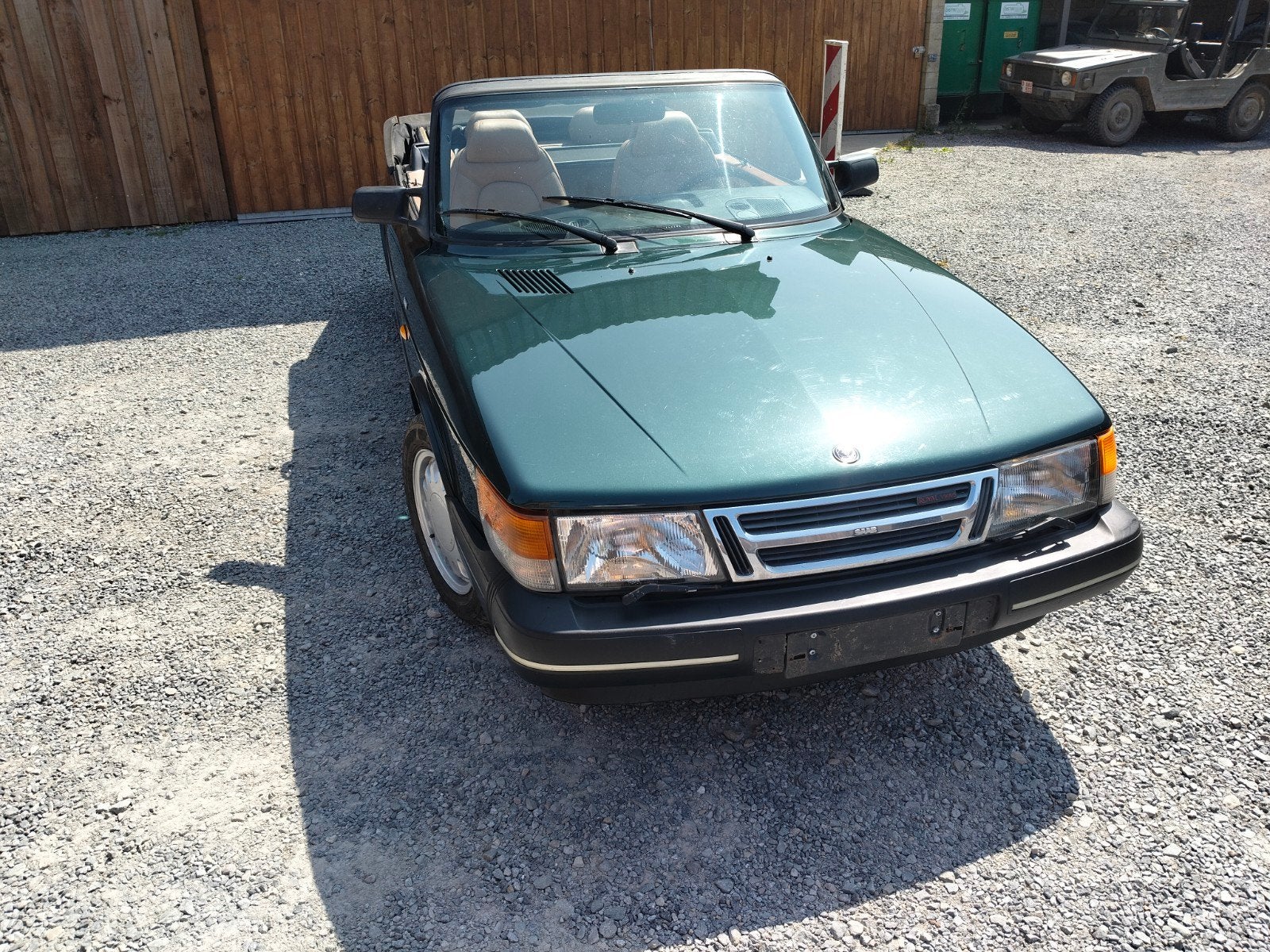 Saab 900 cabriolet 2.1L, Auto's, 4 zetels, Beige, 4 cilinders, Cabriolet