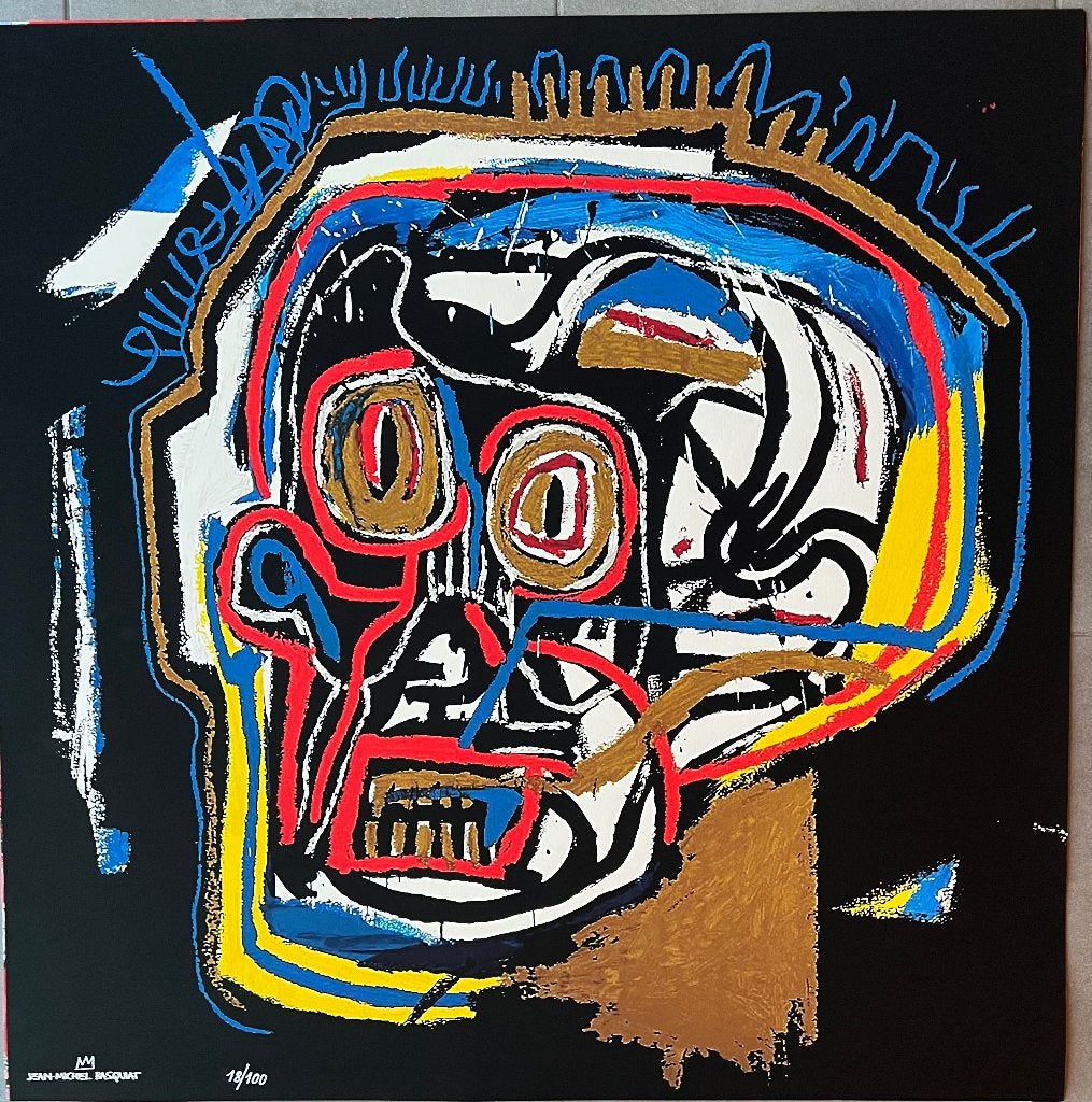 Jean Michel Basquiat, Antiek en Kunst, Kunst | Litho's en Zeefdrukken, Gestempeld, Ophalen of Verzenden, Personages en Fantasiefiguren