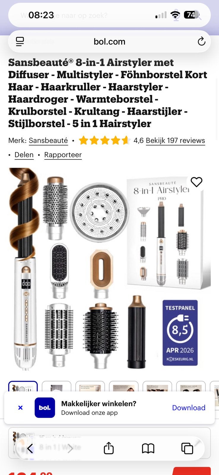 Krul en stijltang sansbeauty  8 in 1 nieuw!!!, Handtassen en Accessoires, Uiterlijk | Haarverzorging, Ophalen, Zo goed als nieuw