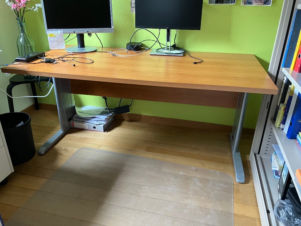 Bureautafel, Huis en Inrichting, Bureaus, Ophalen, 160 cm, Gebruikt, Hout
