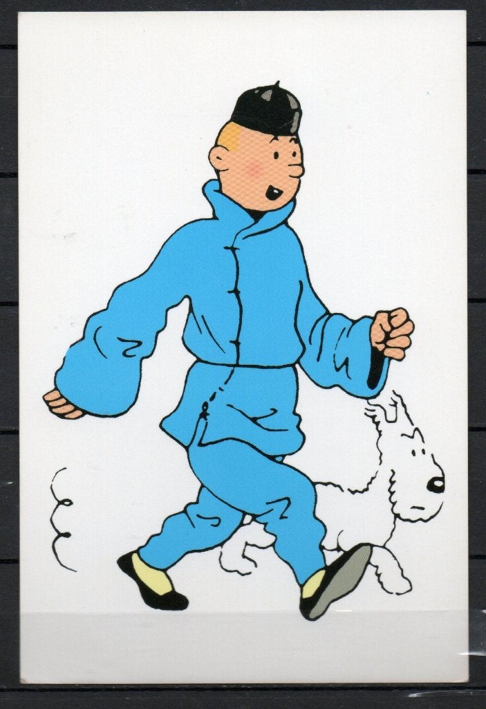 Carte postale : Hergé : Tintin/Kuifje 095 - Le lotus bleu, Collections, Enlèvement