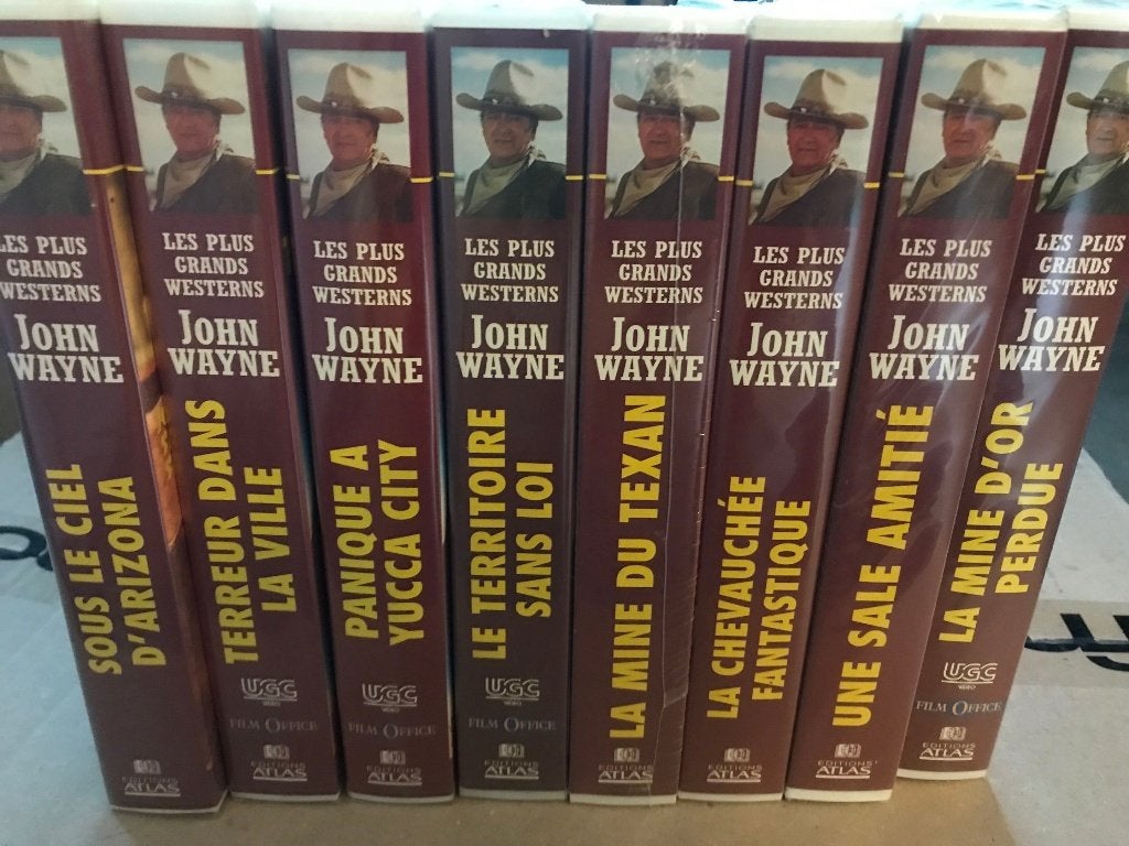Lot 8 VHS John Wayne neuves sous blister – Éditions Atlas, CD & DVD, VHS | Film, À partir de 6 ans, Enlèvement ou Envoi, Français