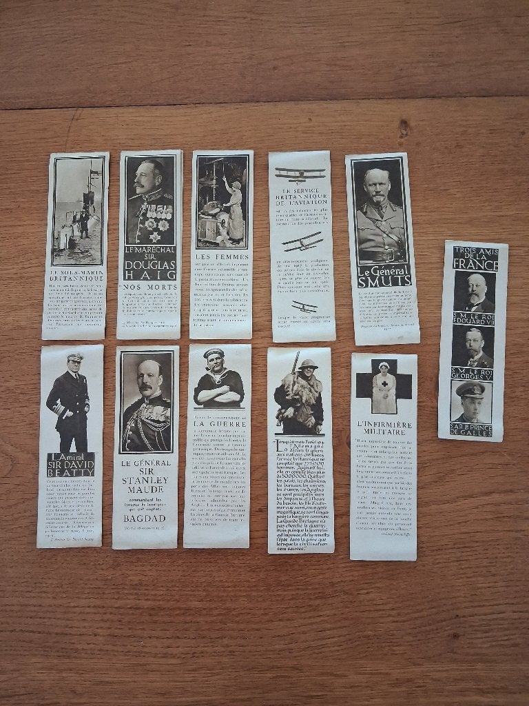 signets illustrés largués sur la France par avion WW1, Enlèvement ou Envoi, Armée de terre, Autres types