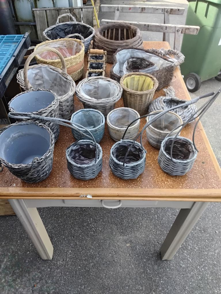 Verschillende modellen rieten manden, Ophalen, Gebruikt, Overige materialen, Balkon