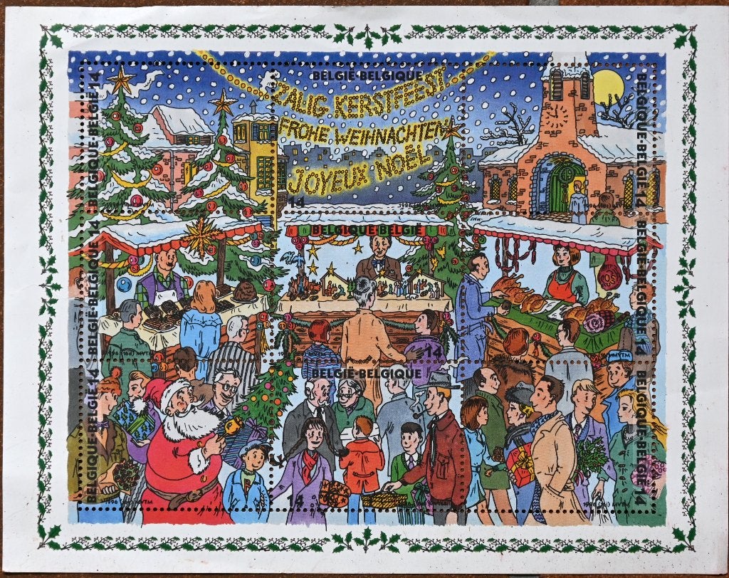 bloc feuillet timbres Noël Poste belge 1996, Neuf, Enlèvement ou Envoi, Non oblitéré, Sans enveloppe