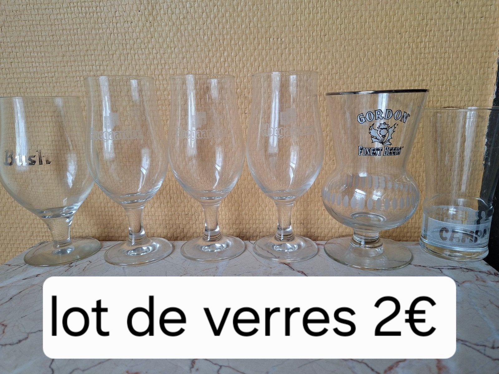 lot de verres, Collections, Verres & Petits Verres, Enlèvement