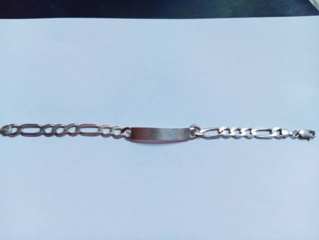 belle gourmette pour homme en argent 925/1000, Enlèvement ou Envoi, Comme neuf, Argent, Argent