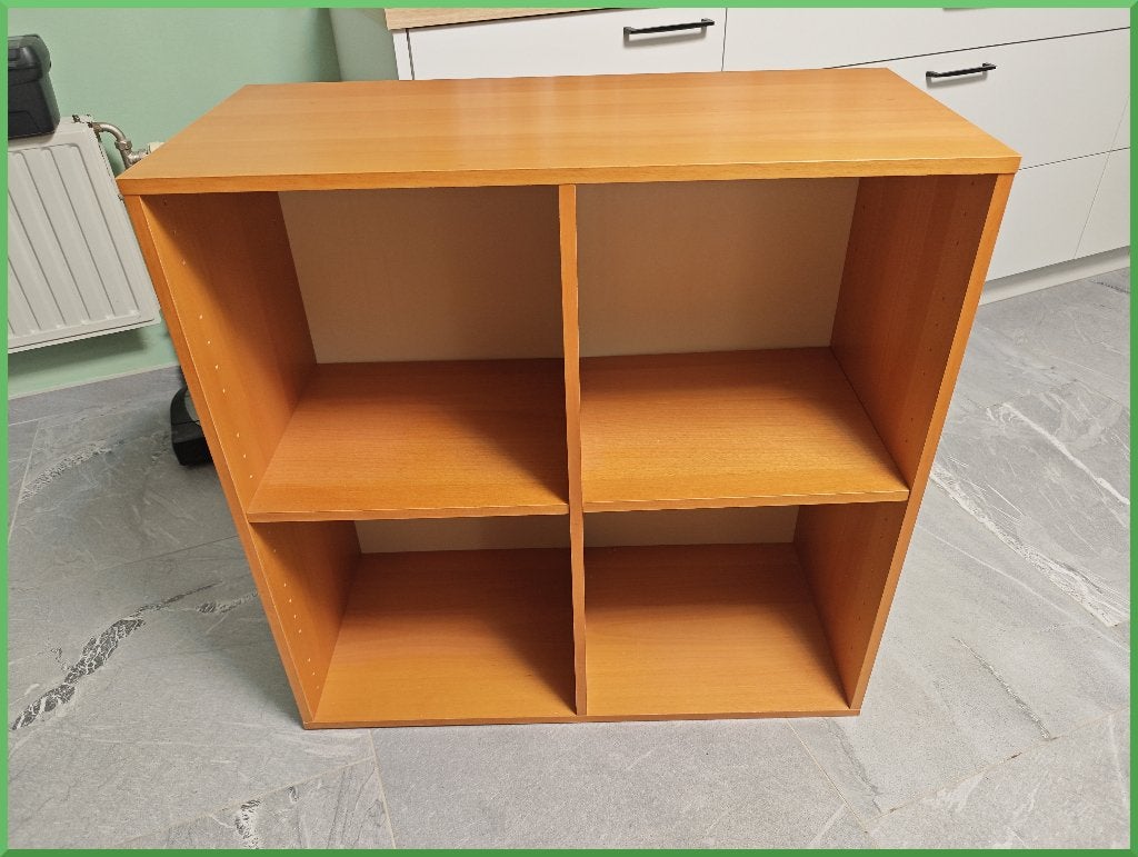 Meuble bibliothèque 4 cases, 25 à 50 cm, Moins de 100 cm, Comme neuf, Enlèvement