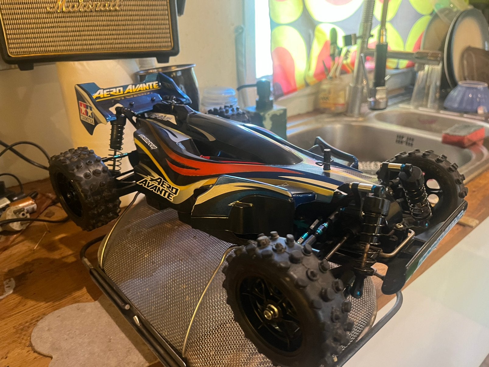 Tamiya Aero Avante, Elektro, Gebruikt, Auto offroad, Ophalen of Verzenden