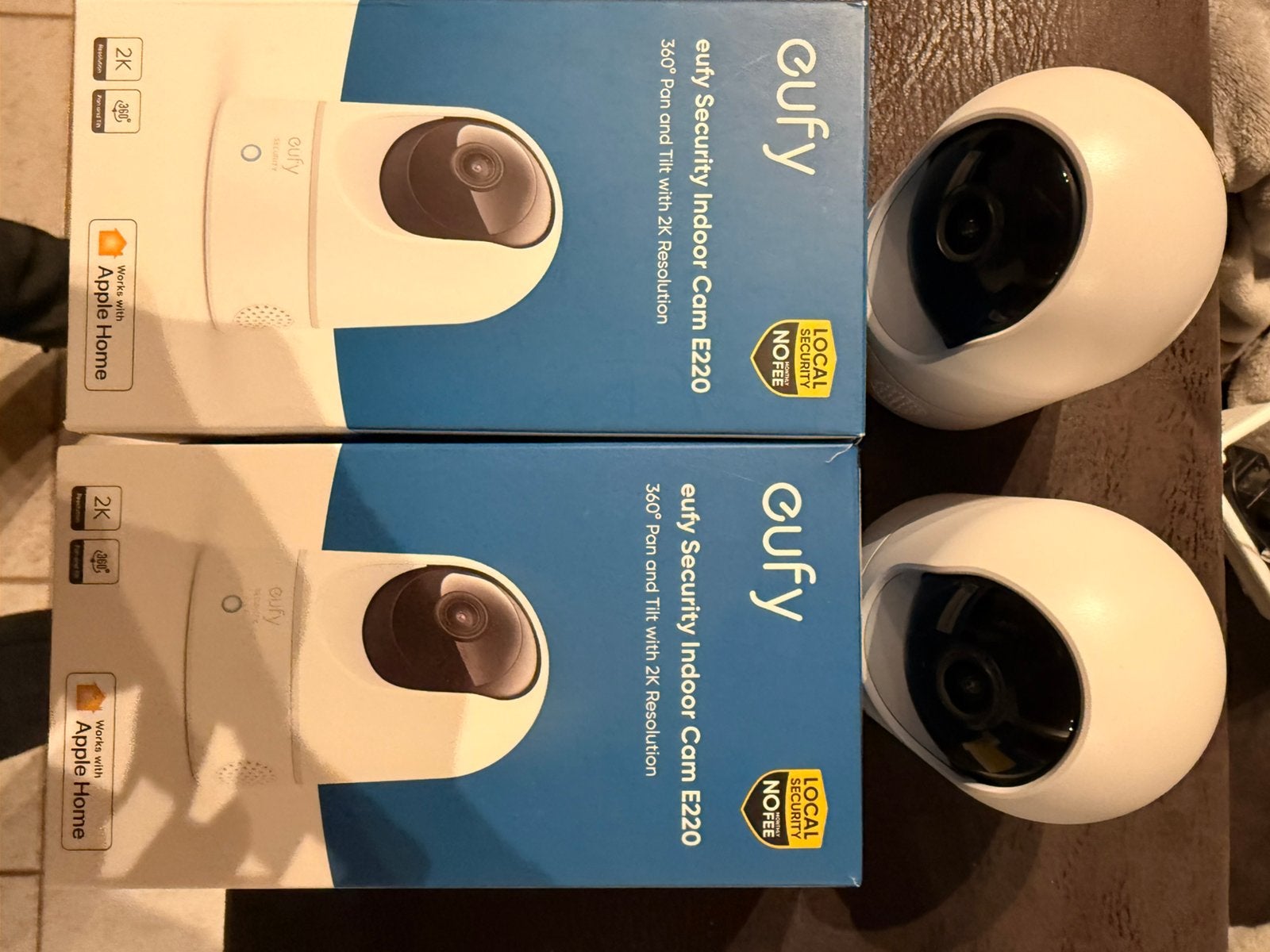 eufy Indoor Cam E220 (2 stuks), Enlèvement, Comme neuf, Caméra d'intérieur
